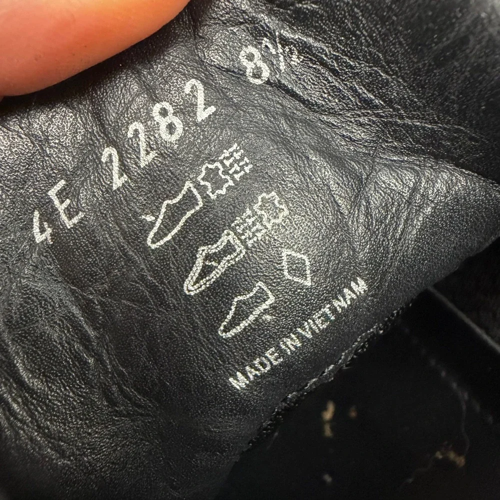 Prada 4E 2282 Hiking Sneaker Mens 8.5 Brown Orange Leather Mesh Mid Top
